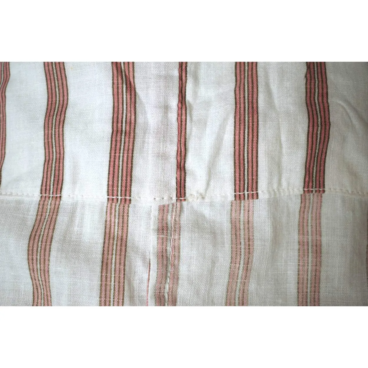 1910s Antique Striped Cotton Day Dress circa 1914
