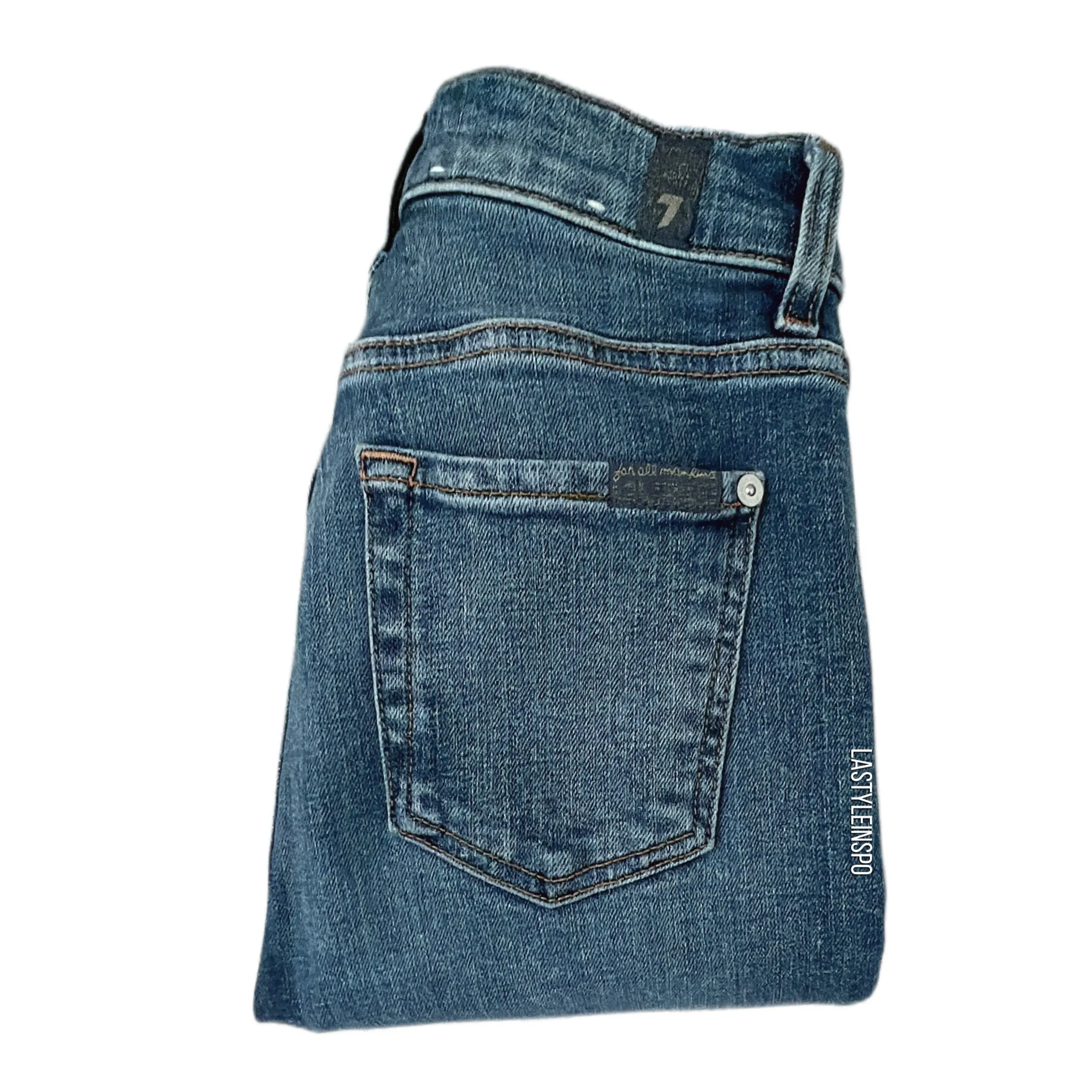 7 For All Mankind Womens Jeans High Waist Slim Kick S 24