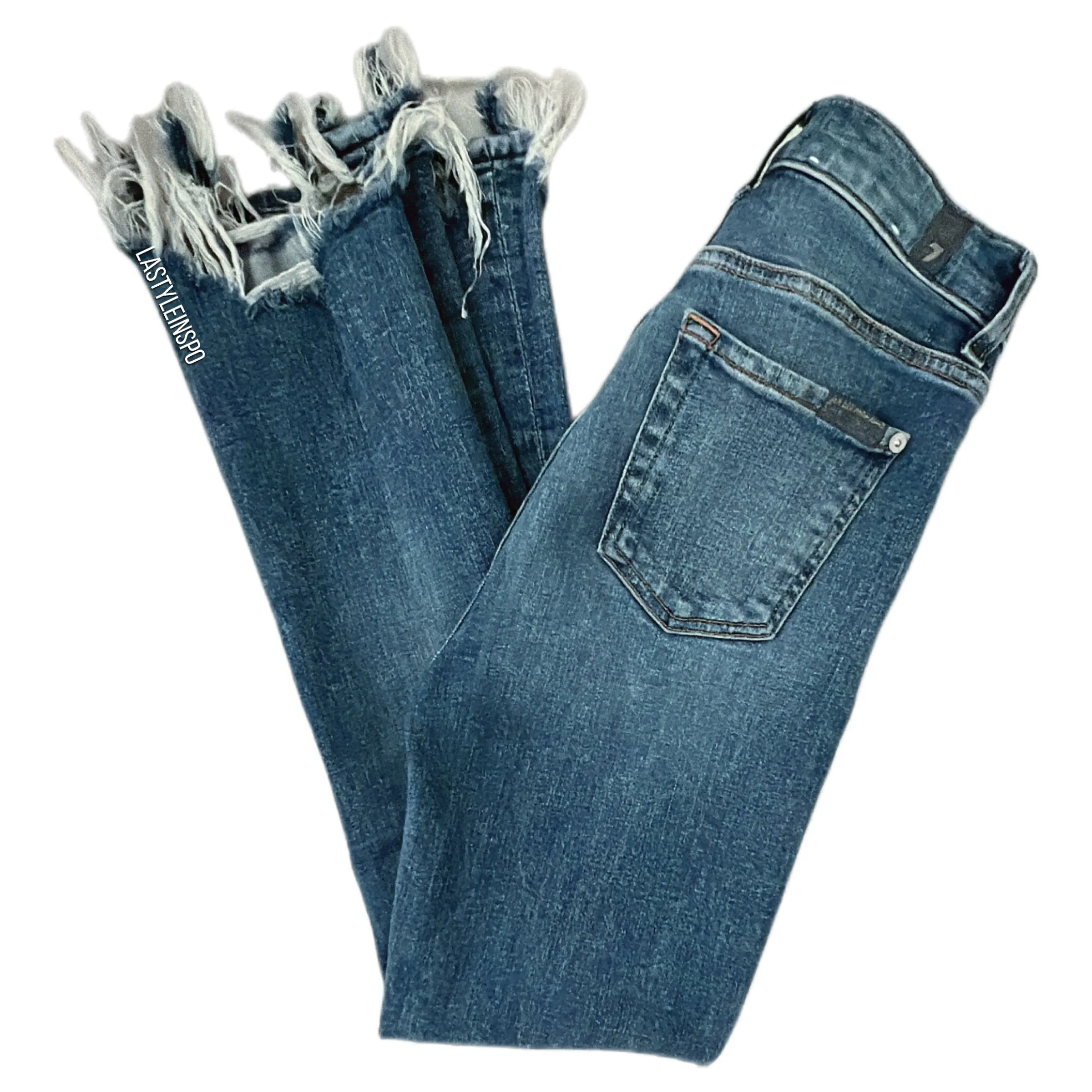 7 For All Mankind Womens Jeans High Waist Slim Kick S 24