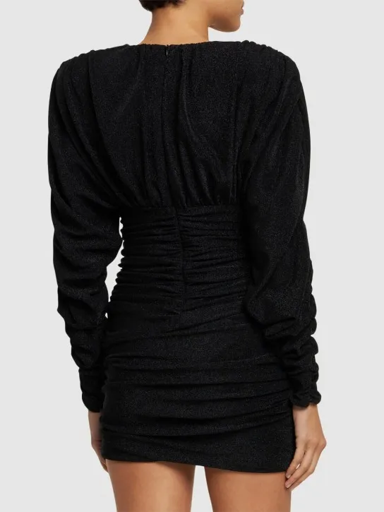 Alexandre Vauthier   Draped lurex jersey mini dress 