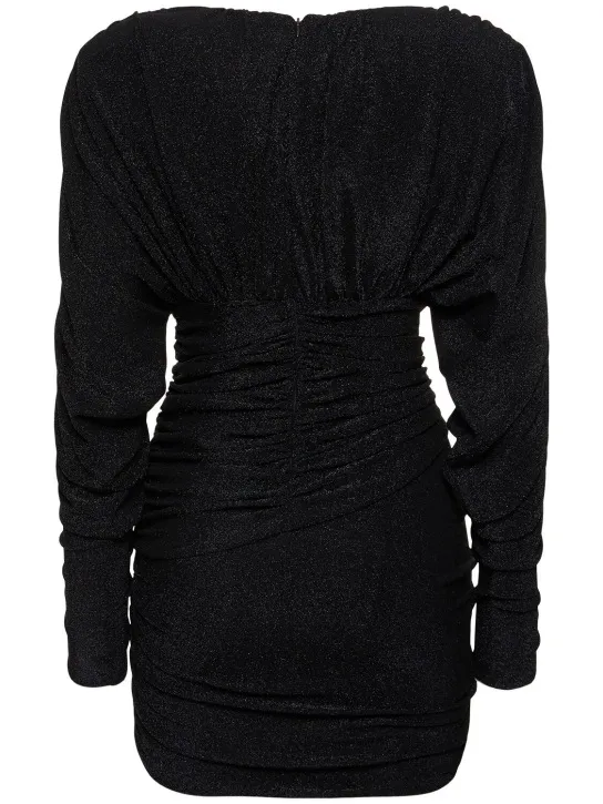 Alexandre Vauthier   Draped lurex jersey mini dress 