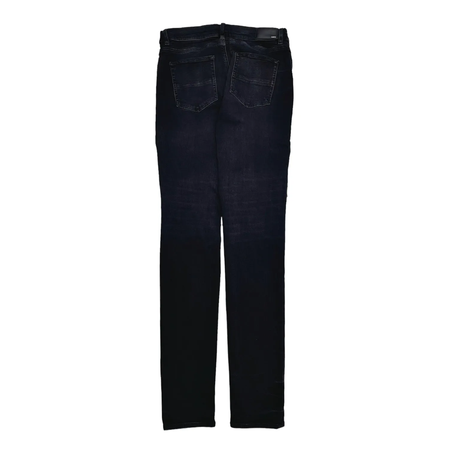 Amiri MX1 Denim Patch Broken Jeans Black Pre-Owned