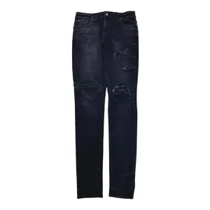 Amiri MX1 Denim Patch Broken Jeans Black Pre-Owned