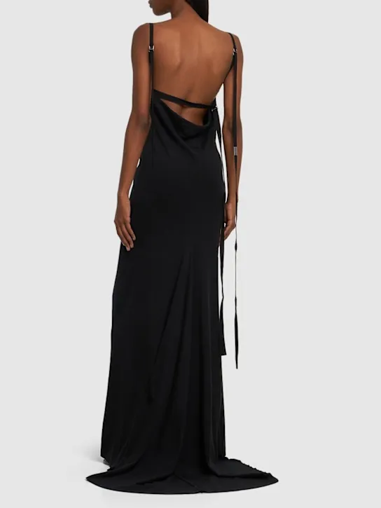 Ann Demeulemeester   Hortense jersey open-back long dress 