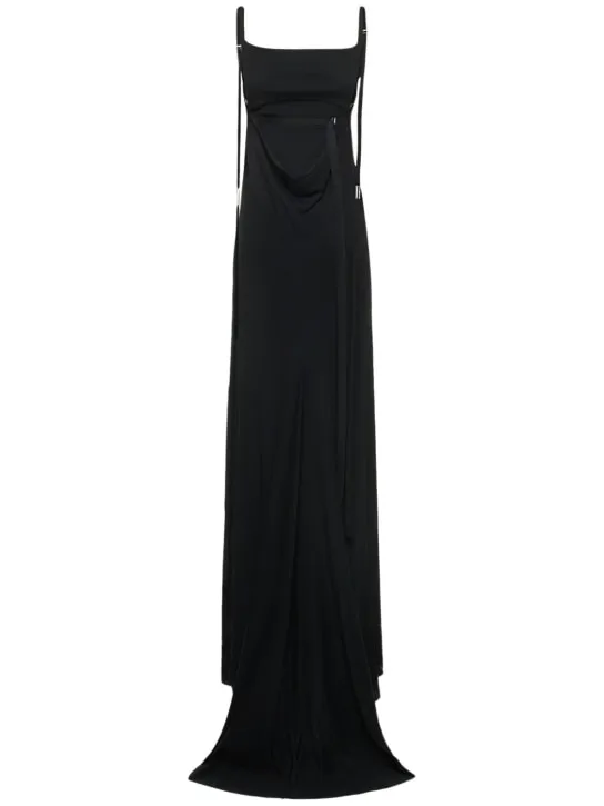 Ann Demeulemeester   Hortense jersey open-back long dress 