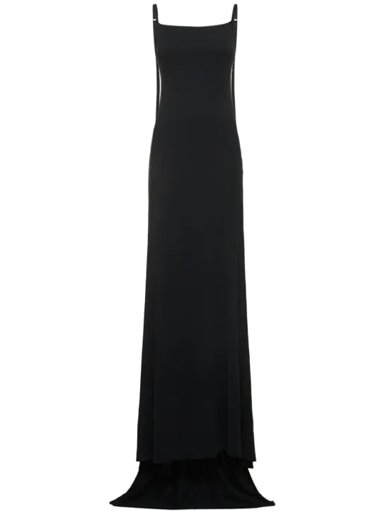 Ann Demeulemeester   Hortense jersey open-back long dress 