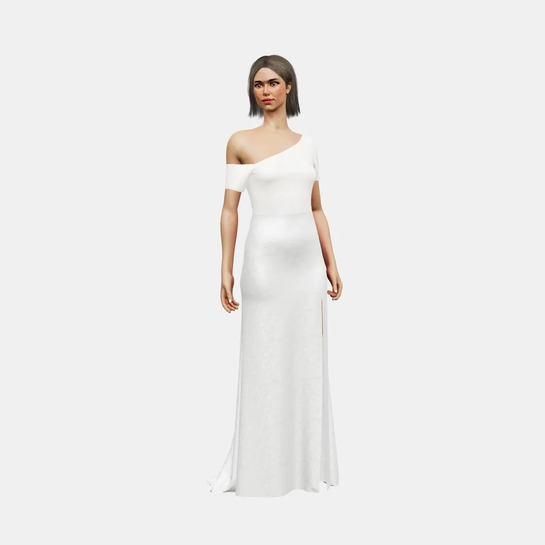 Assymetrical column with slit