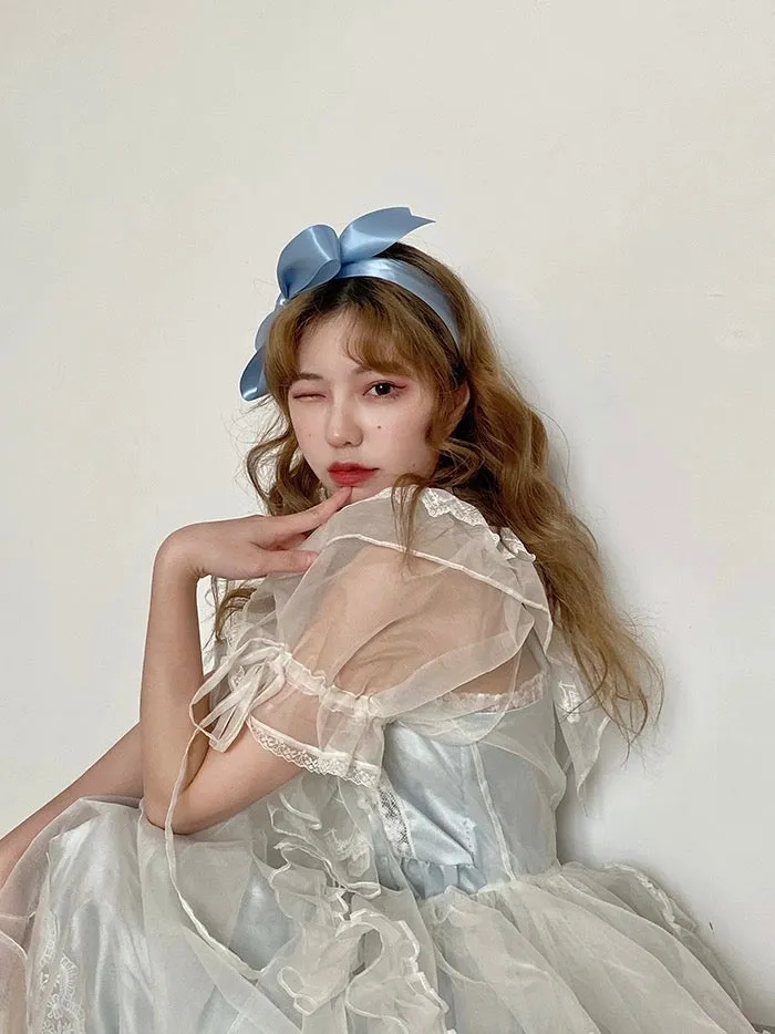 [August Unicorn] Angelic Aura Handmade Silk Outer Princess Dress