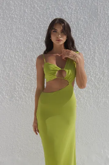 Aurelia Maxi Dress - Lime