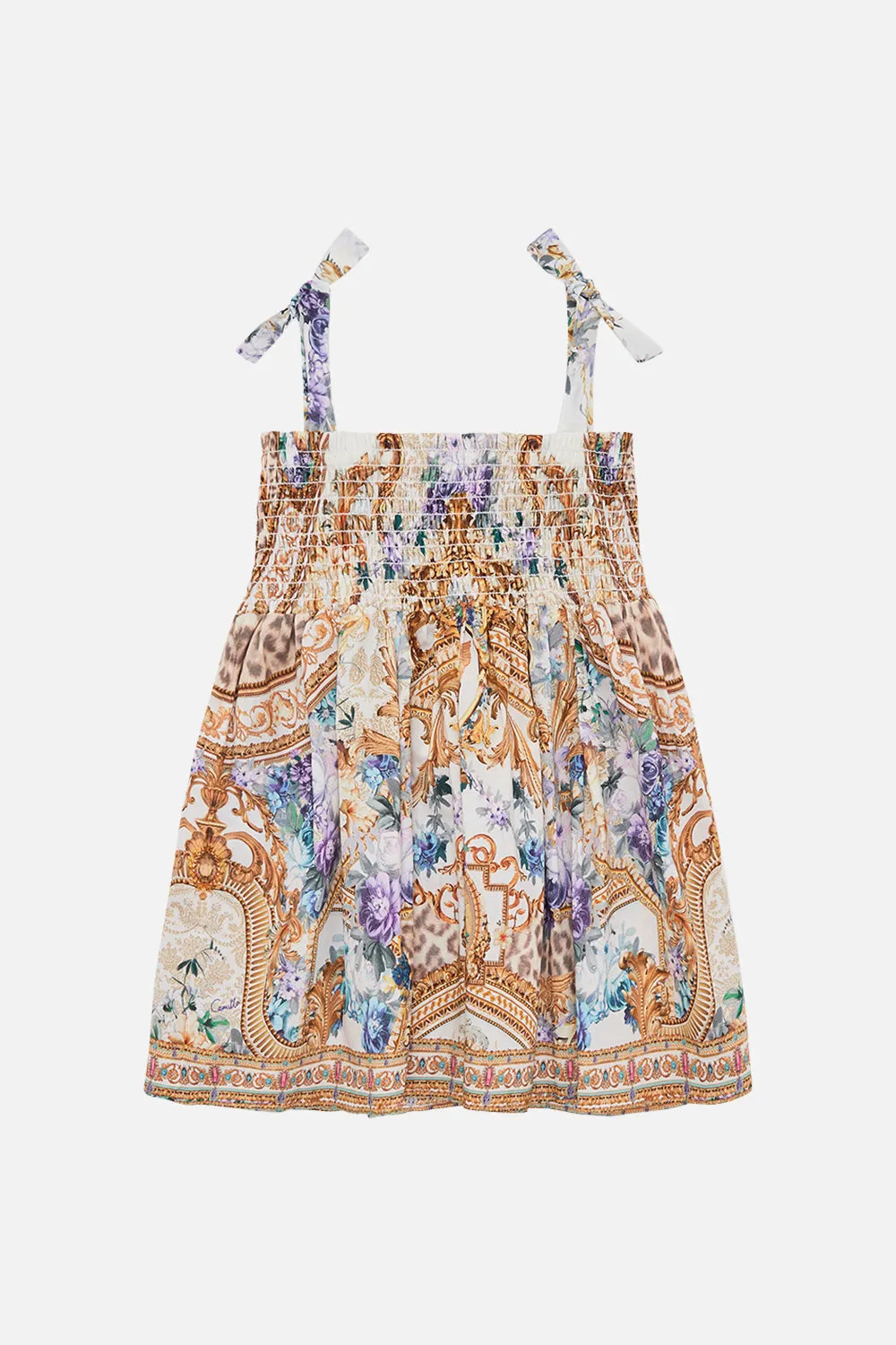 BABIES DRESS WITH SHIRRING PALAZZO PLAY DATE