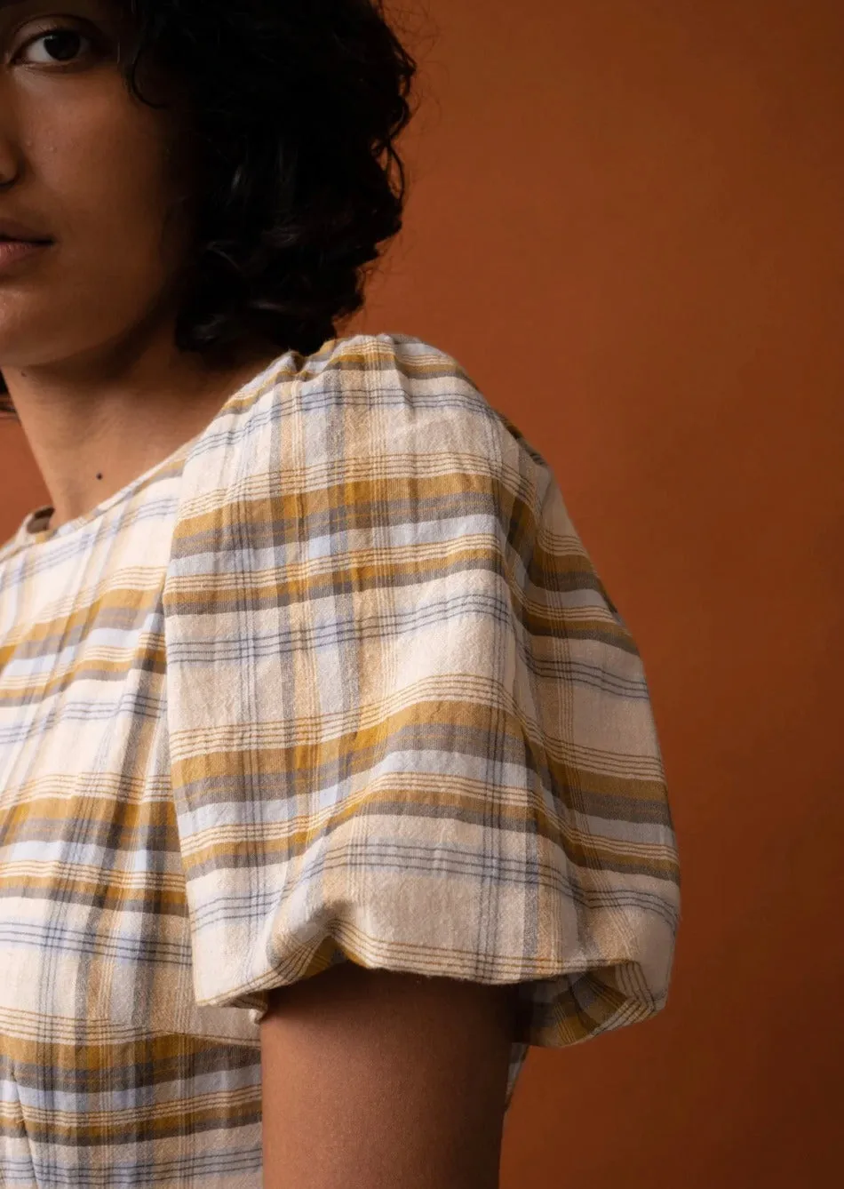 Baby Robin Ochre Tartan