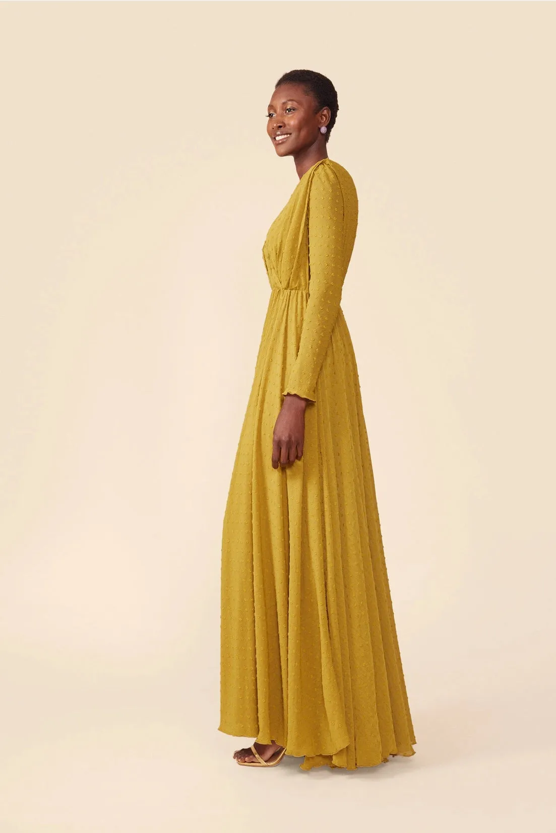 Bella Maxi Dress in Olive