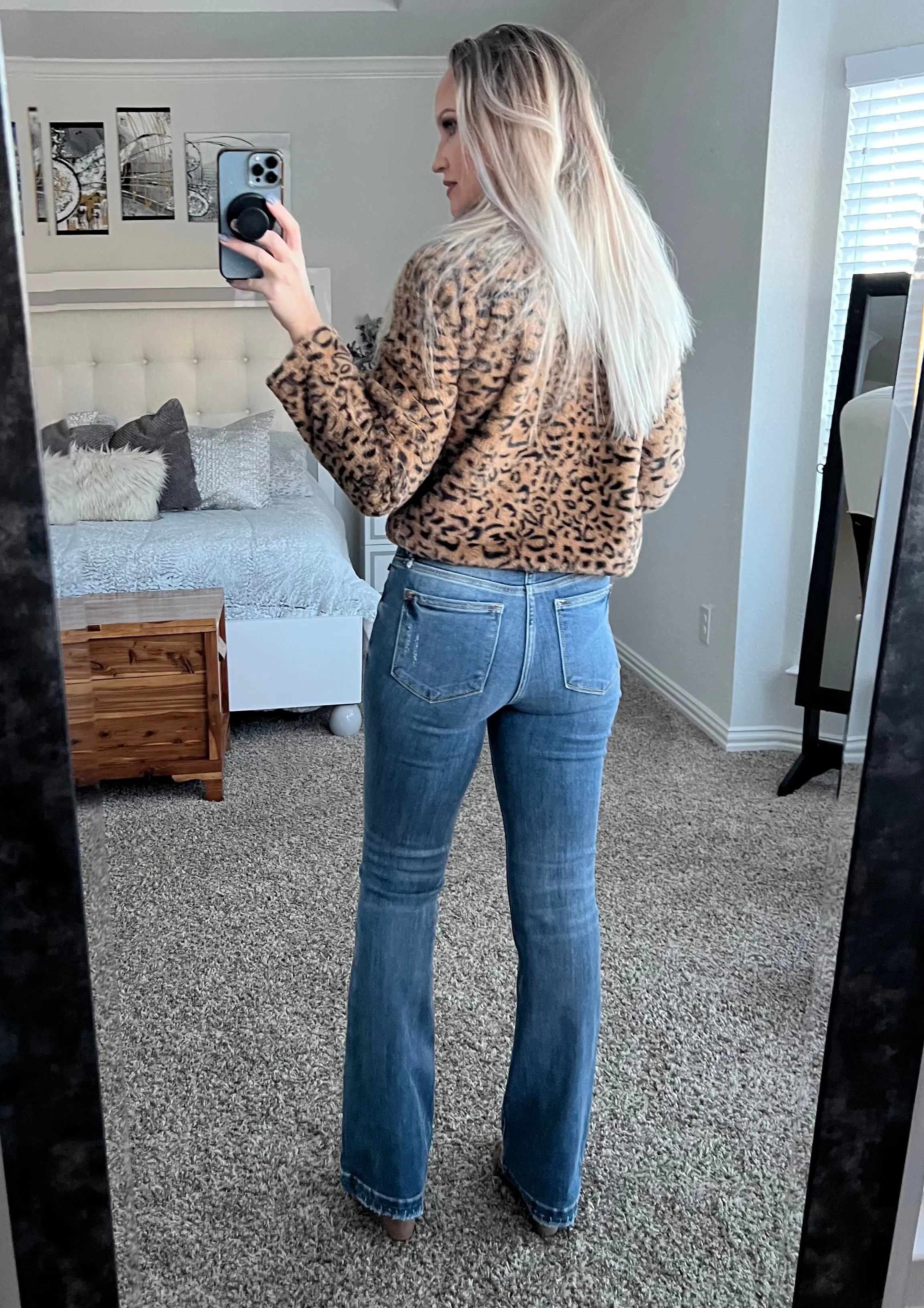 Beverly Hills Cheetah Faux Fur Jacket