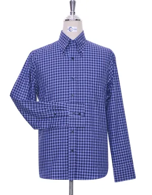 Blue Gingham Check Shirt