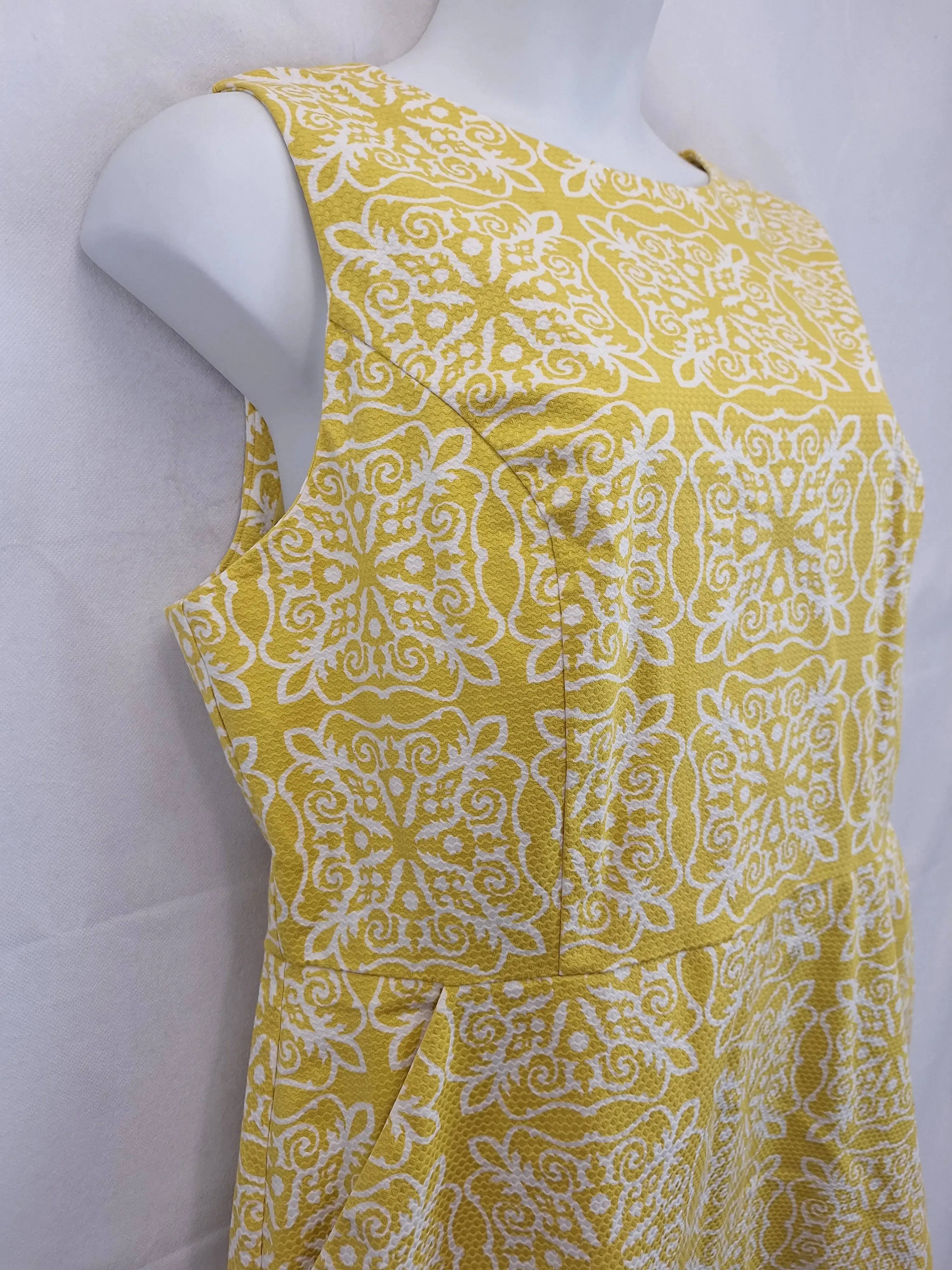 Boden Mimosa Structured Sheath Midi Dress Size 22