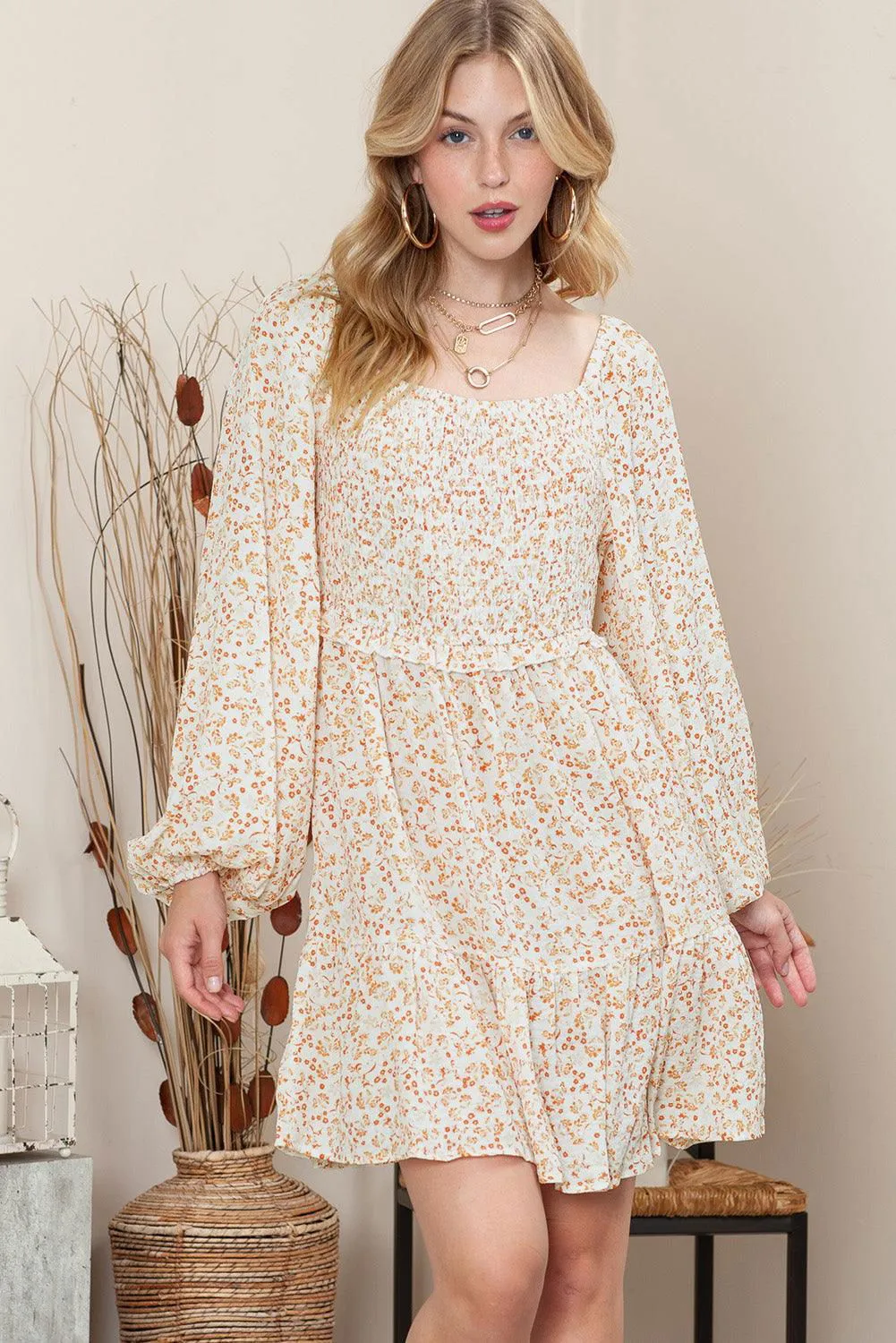 Boho Floral Dress