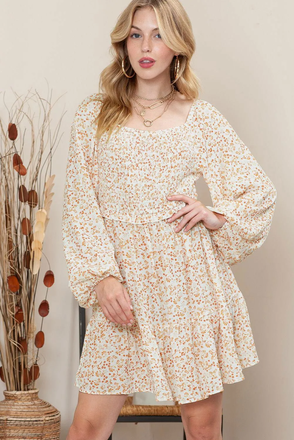 Boho Floral Dress