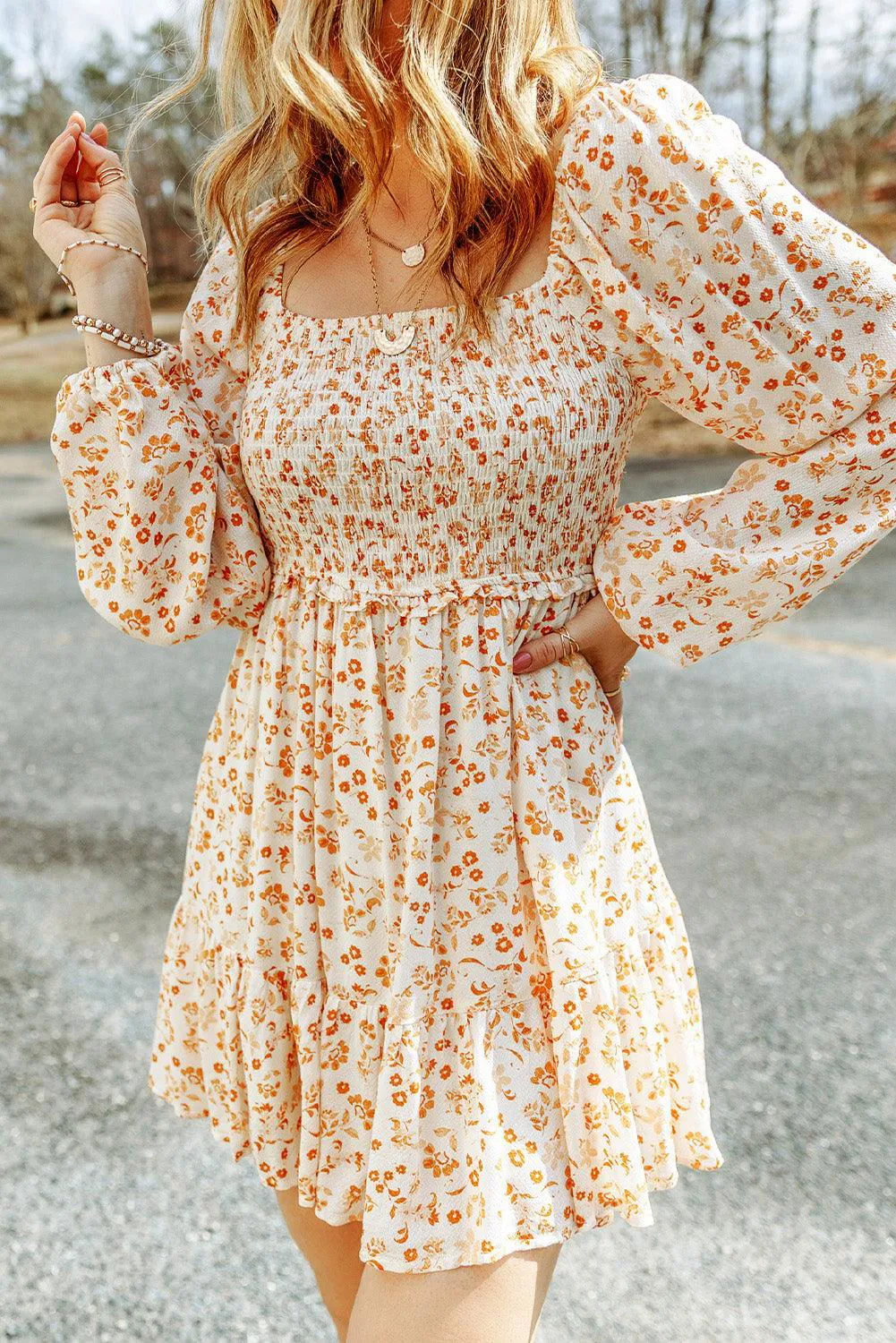 Boho Floral Dress