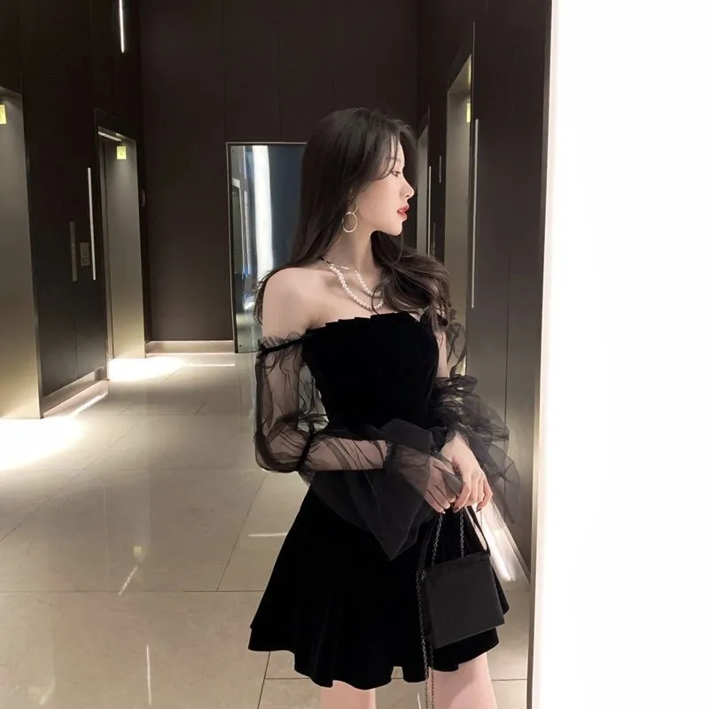 Braise Off Shoulder Mini Dress