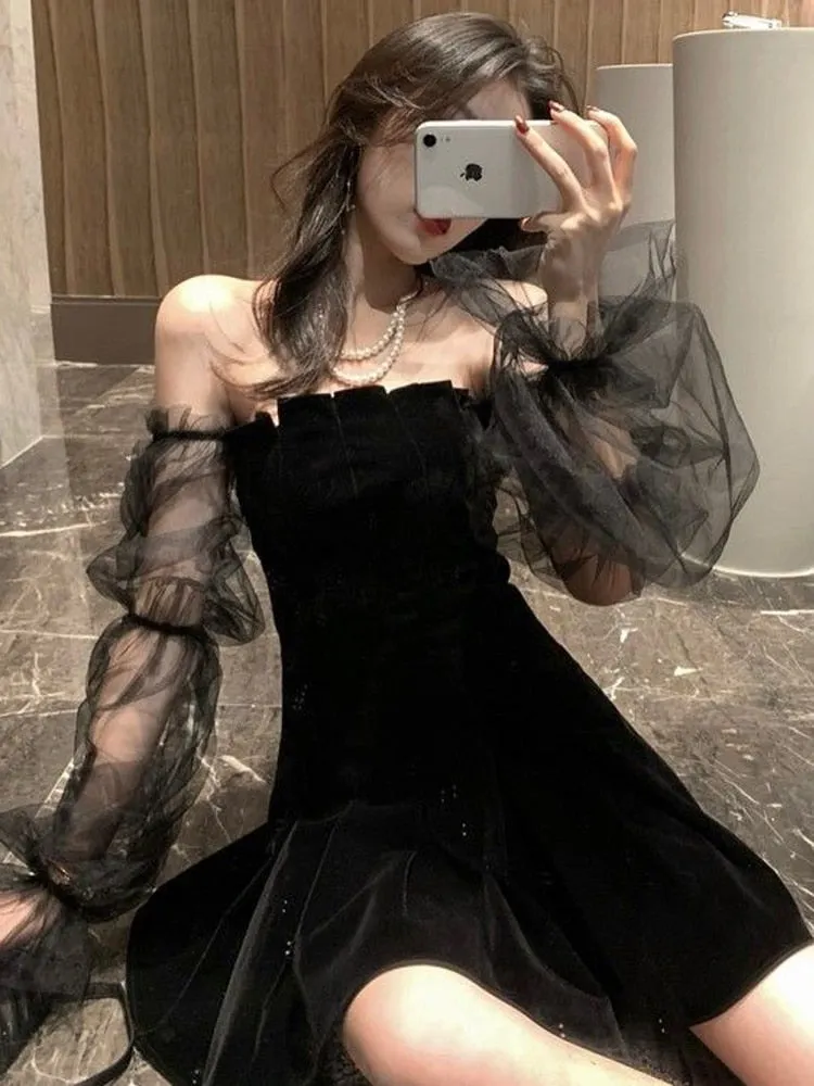 Braise Off Shoulder Mini Dress