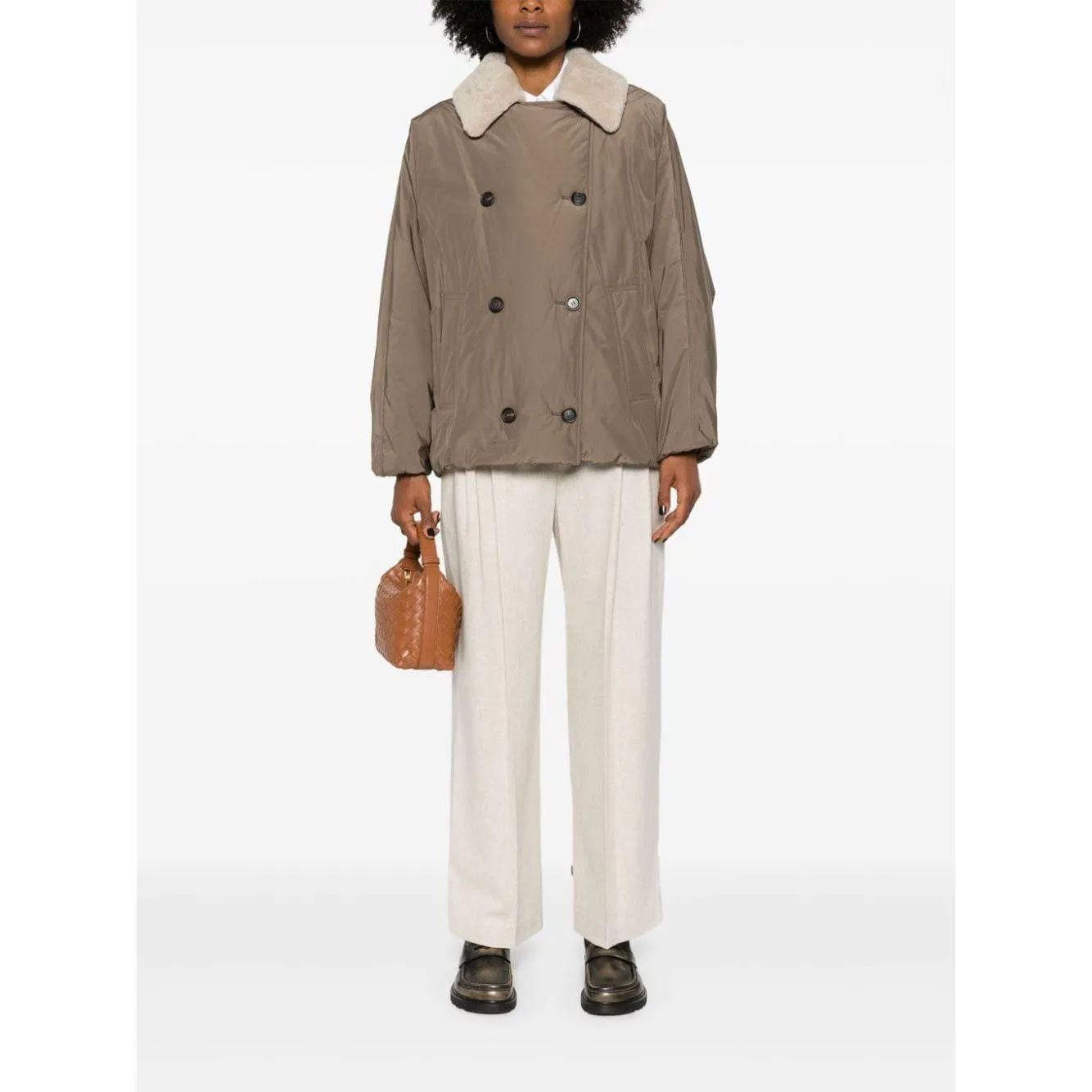Brunello Cucinelli Coats Dove Grey