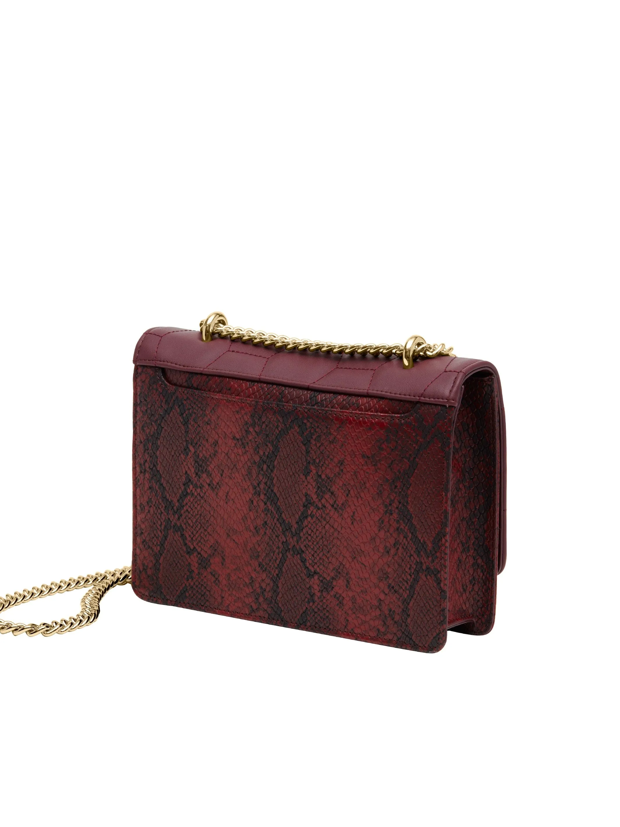 Cavalli Class VERONA Burgundy Medium Structured Shoulder Bag