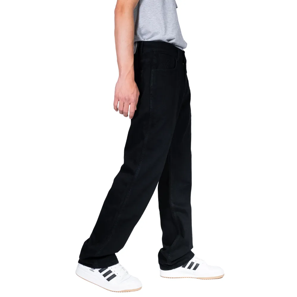 Charger Baggy Denim Pants True Black