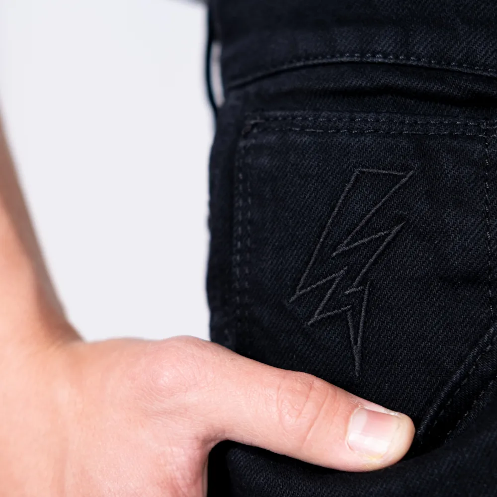 Charger Baggy Denim Pants True Black