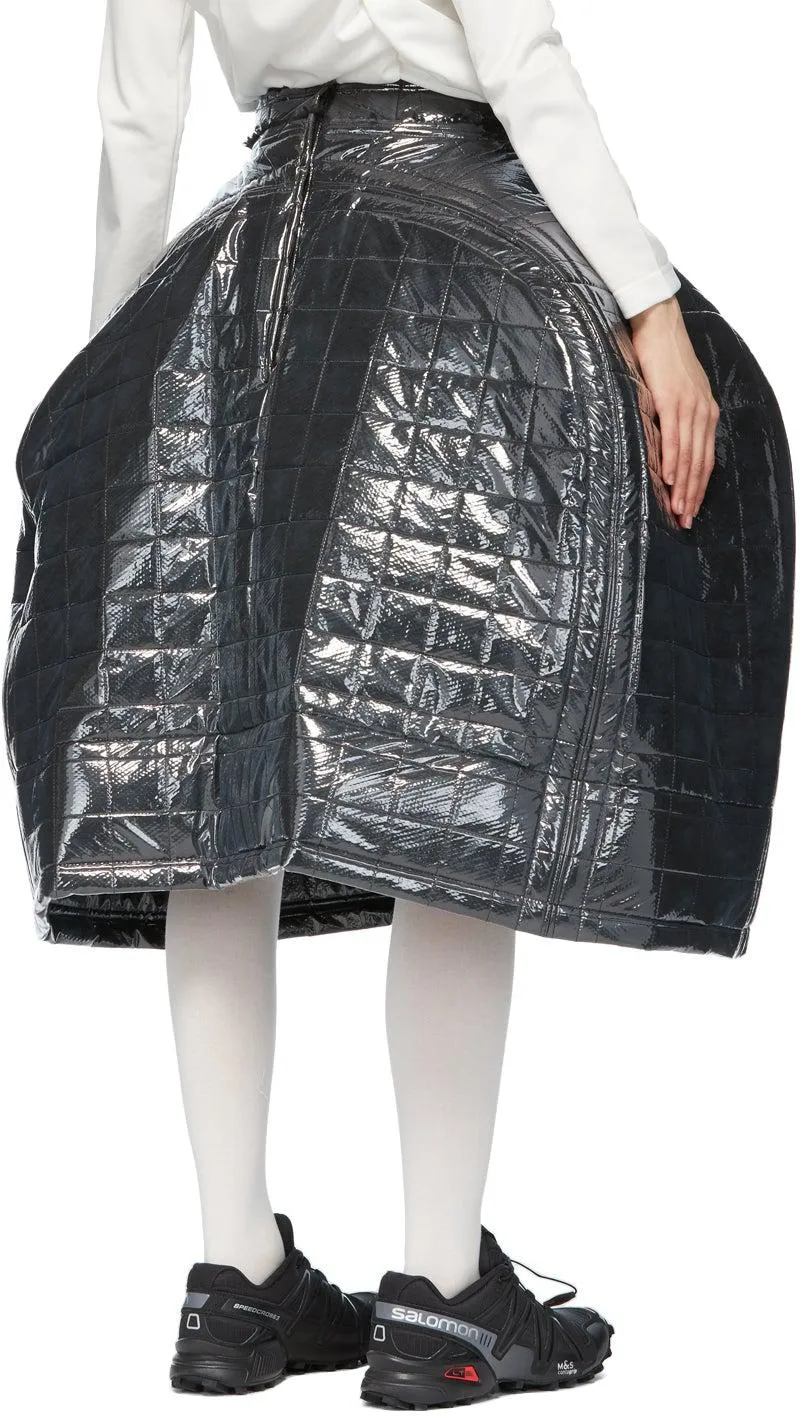 Comme des Garçons Black Quilted Structured Skirt