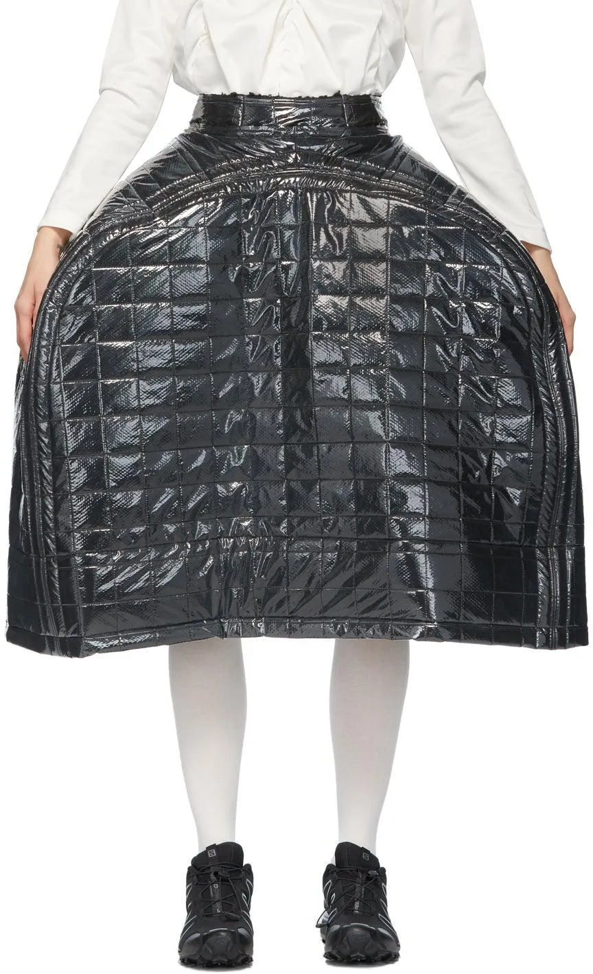 Comme des Garçons Black Quilted Structured Skirt