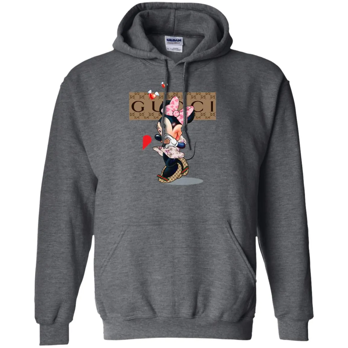Couple Gucci Minnie Tshirt Valentine's Day Pullover Hoodie Sweatshirt