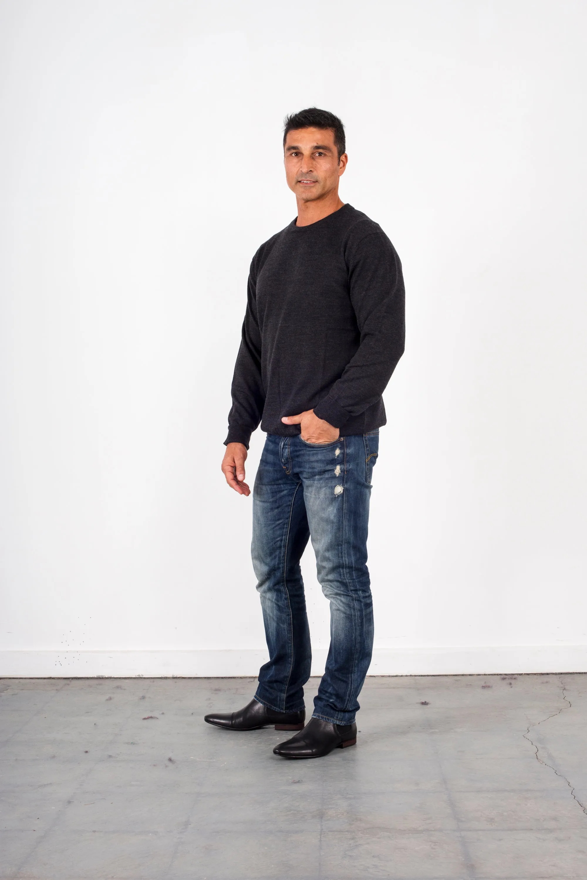 CREW FINE PURE WOOL PULLOVER ANSETT