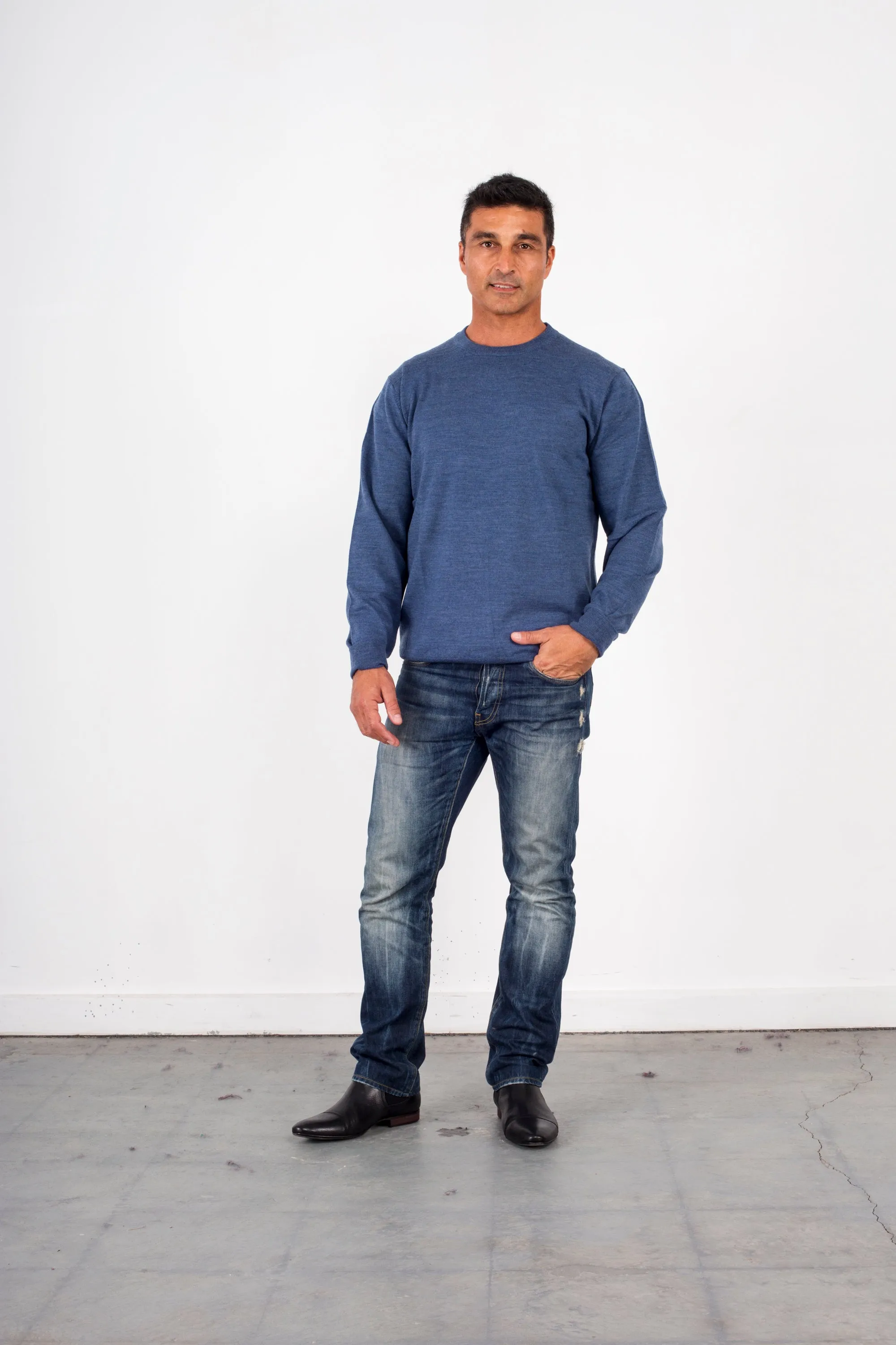 CREW FINE PURE WOOL PULLOVER ANSETT