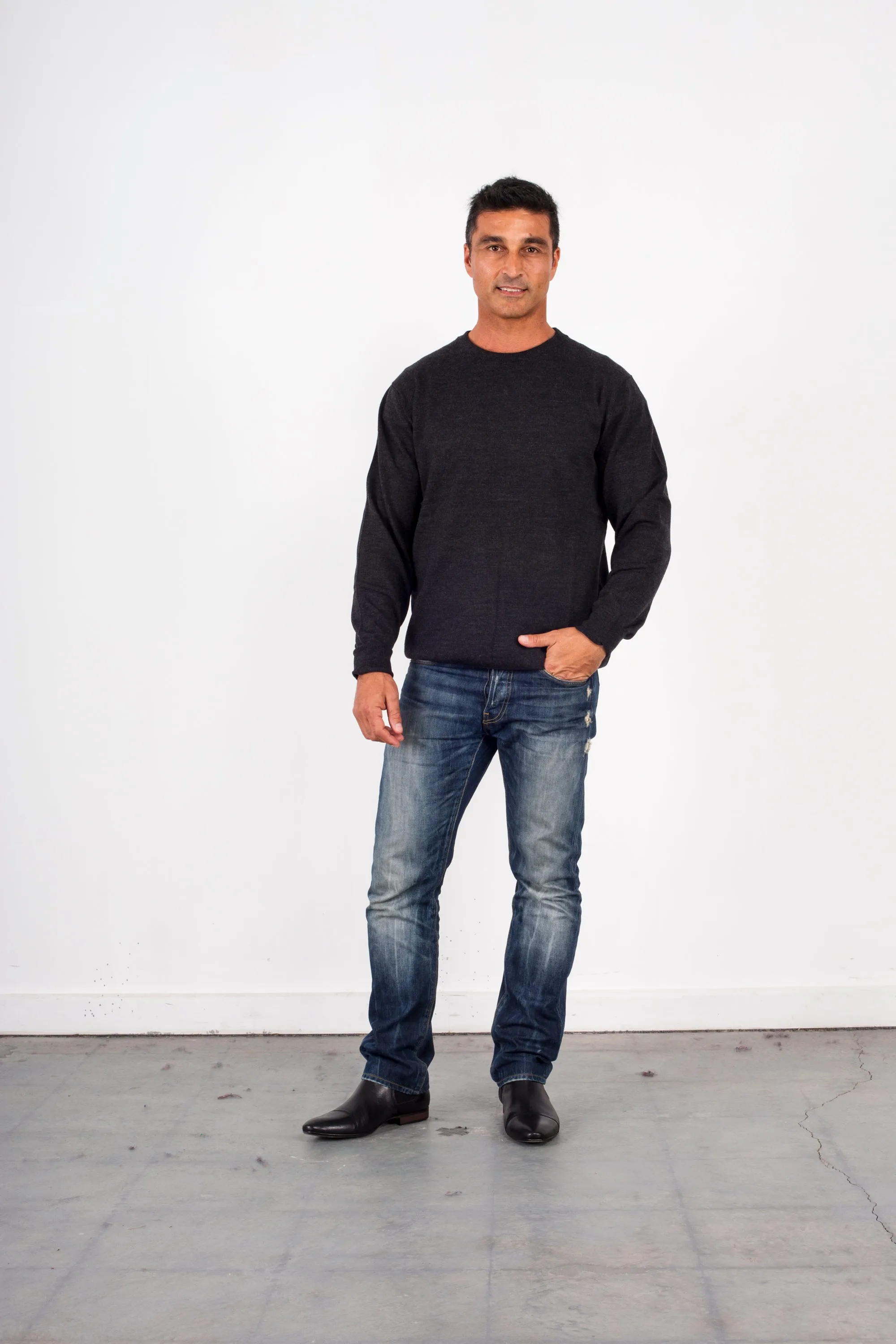CREW FINE PURE WOOL PULLOVER ANSETT