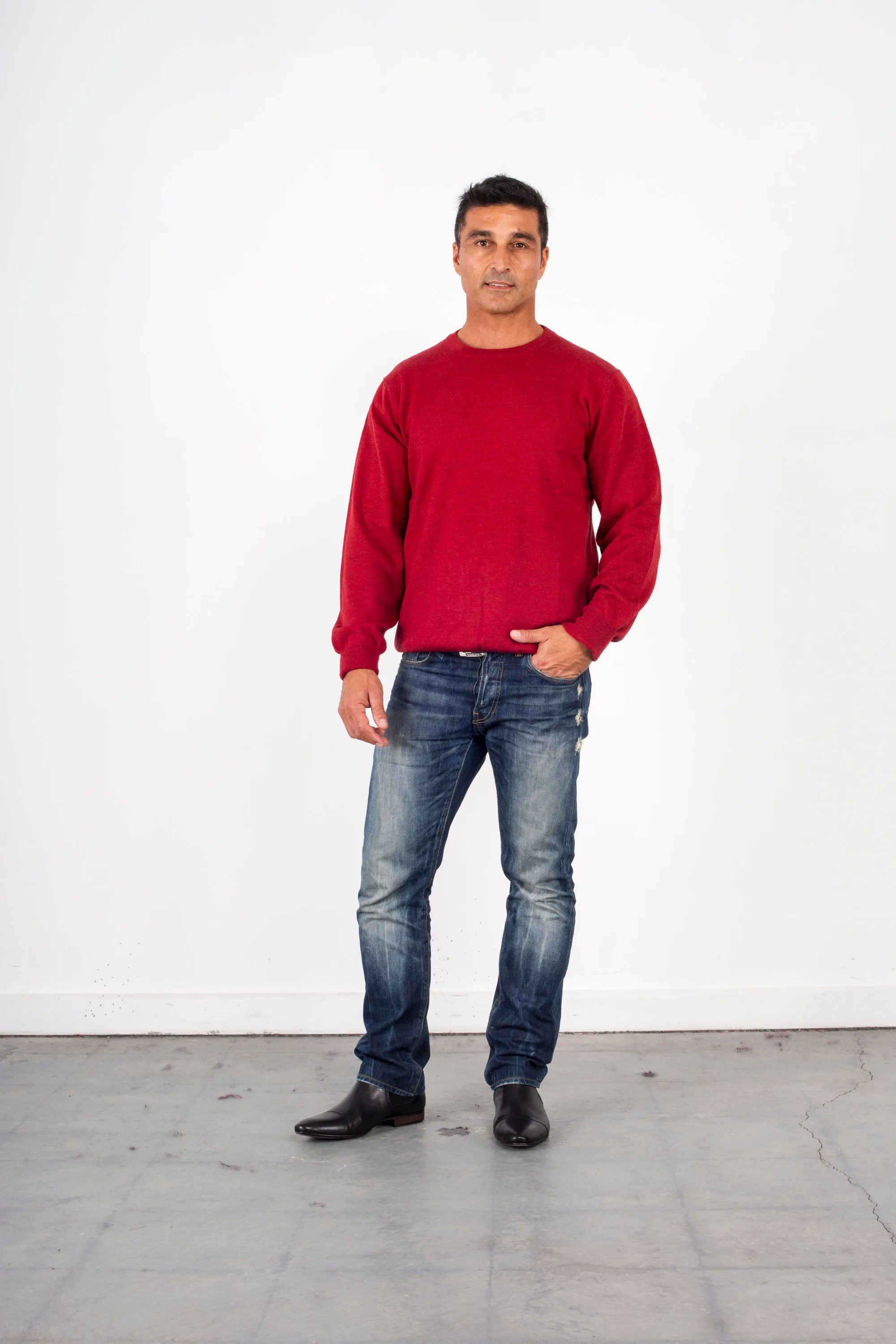 CREW FINE PURE WOOL PULLOVER ANSETT
