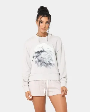 Dead Studios Women's Zipped Out Crewneck Light Grey