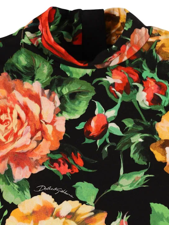 Dolce&amp;Gabbana   Printed cotton blend dress 