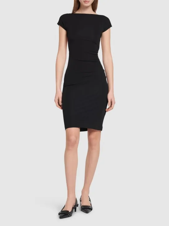 Dsquared2   Jersey open back mini dress 