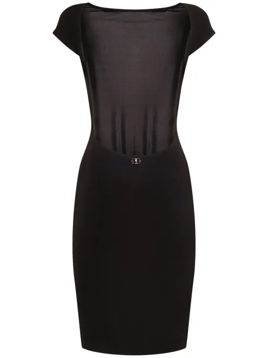 Dsquared2   Jersey open back mini dress 