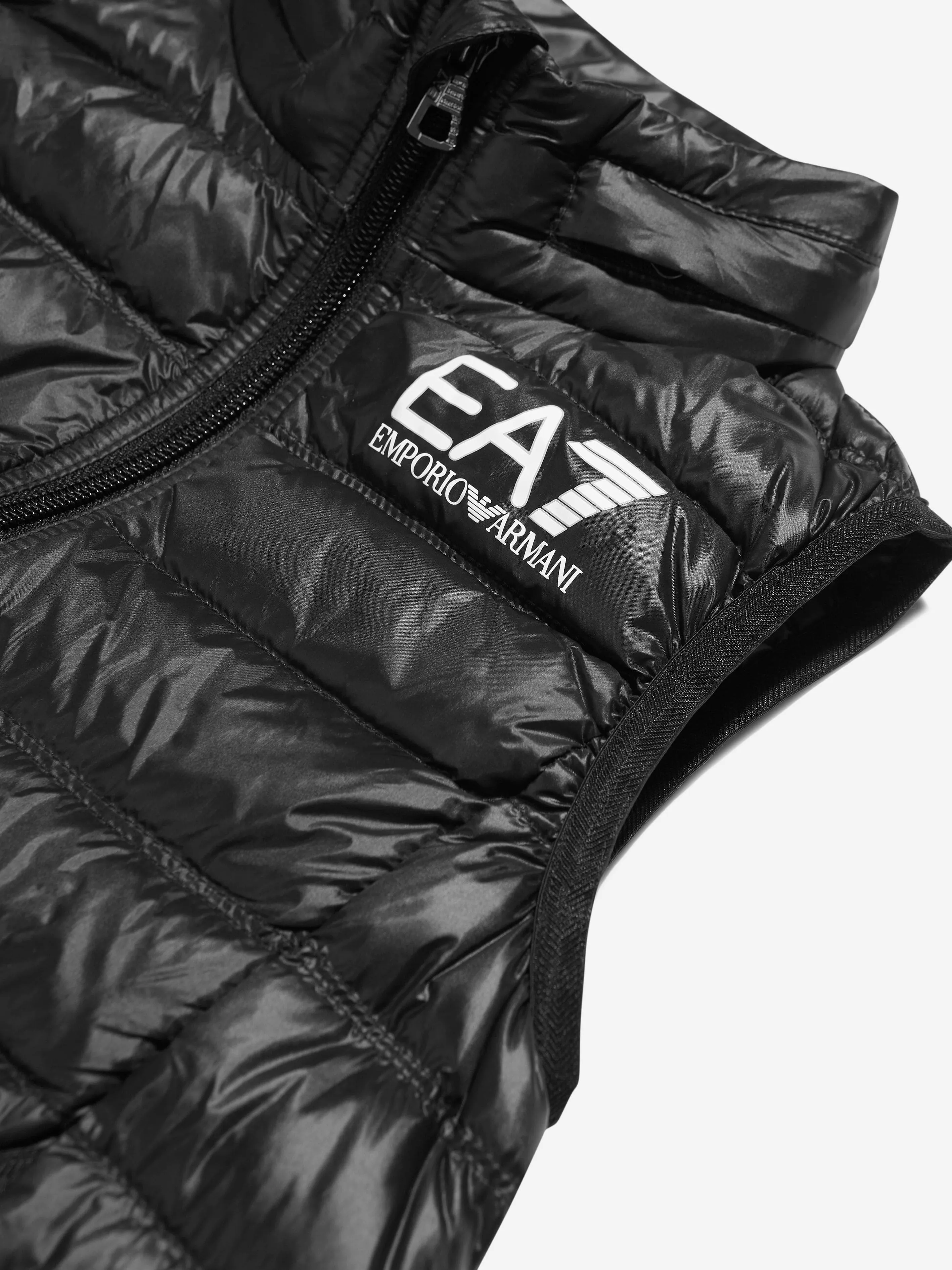 EA7 Emporio Armani Boys Core ID Down Padded Gilet in Black