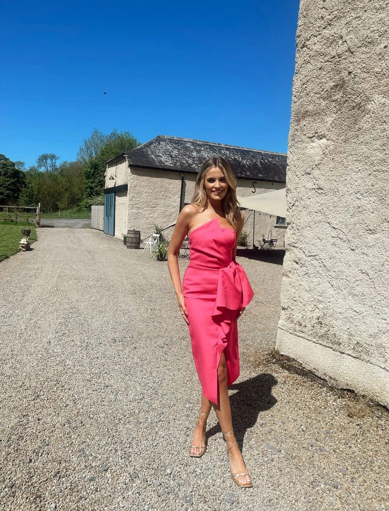 Elliatt Reception Dress Fuschia