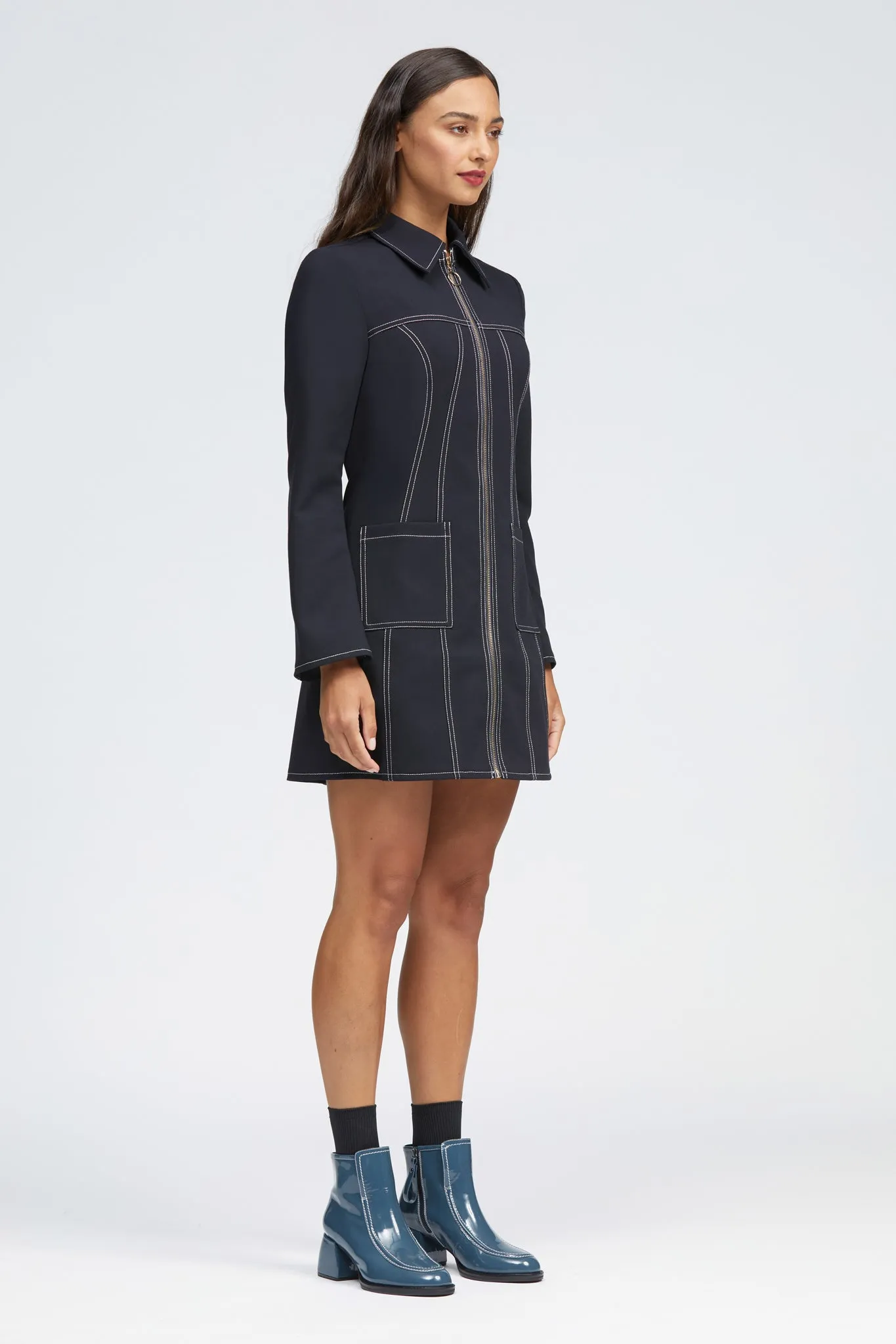 Elmwood Dress Dark Navy