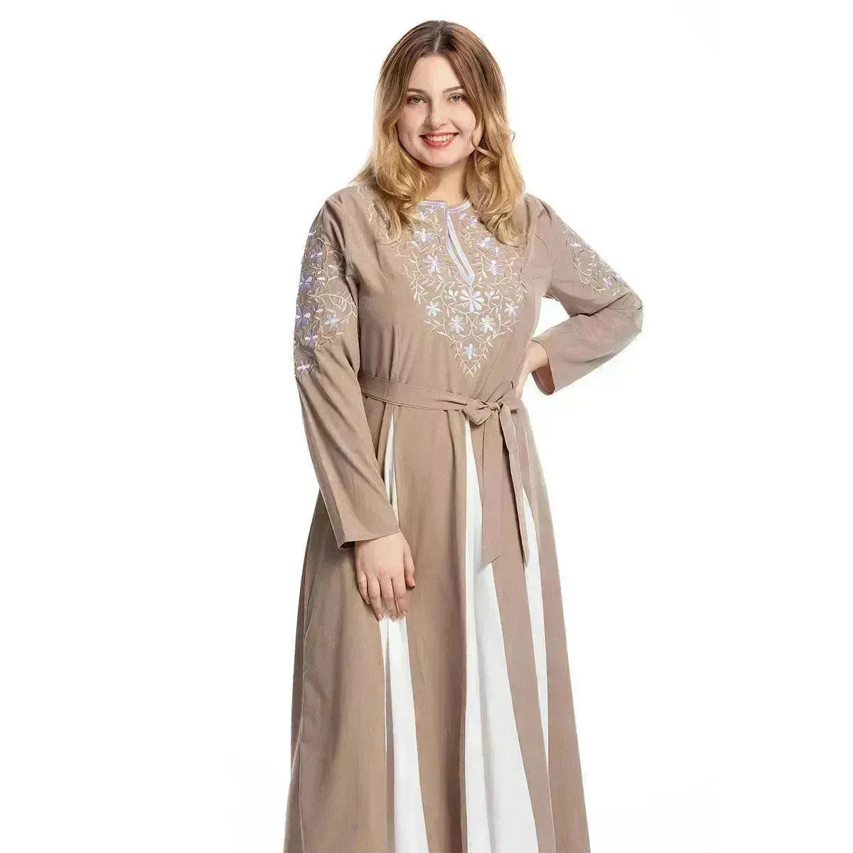 European And American Large Fashion Embroidery Dress