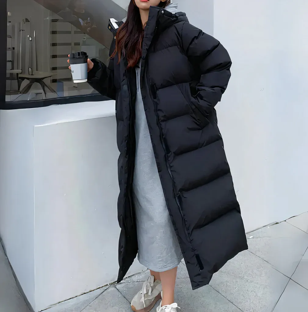 Fashionable and windproof long jacket