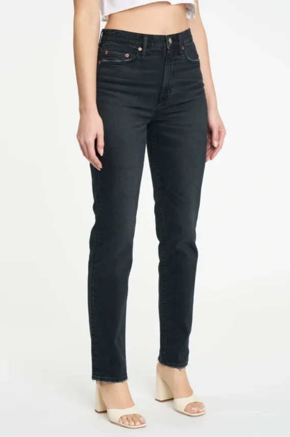 FINAL SALE!! Smarty Pants High Rise Slim Straight Jean in Inked
