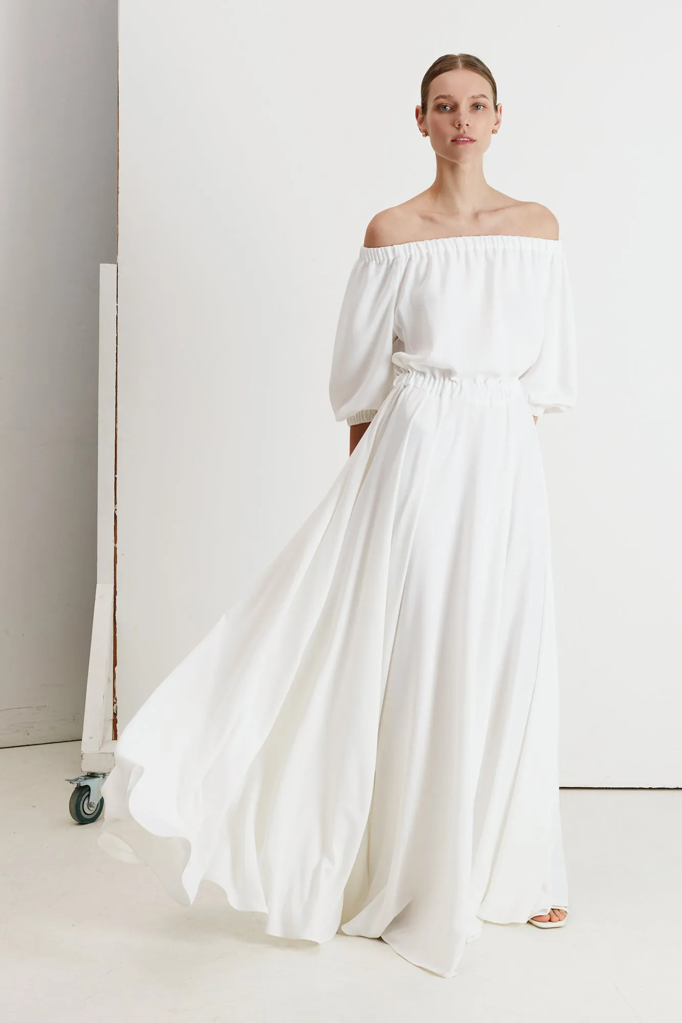GALA off shoulder maxi wedding dress