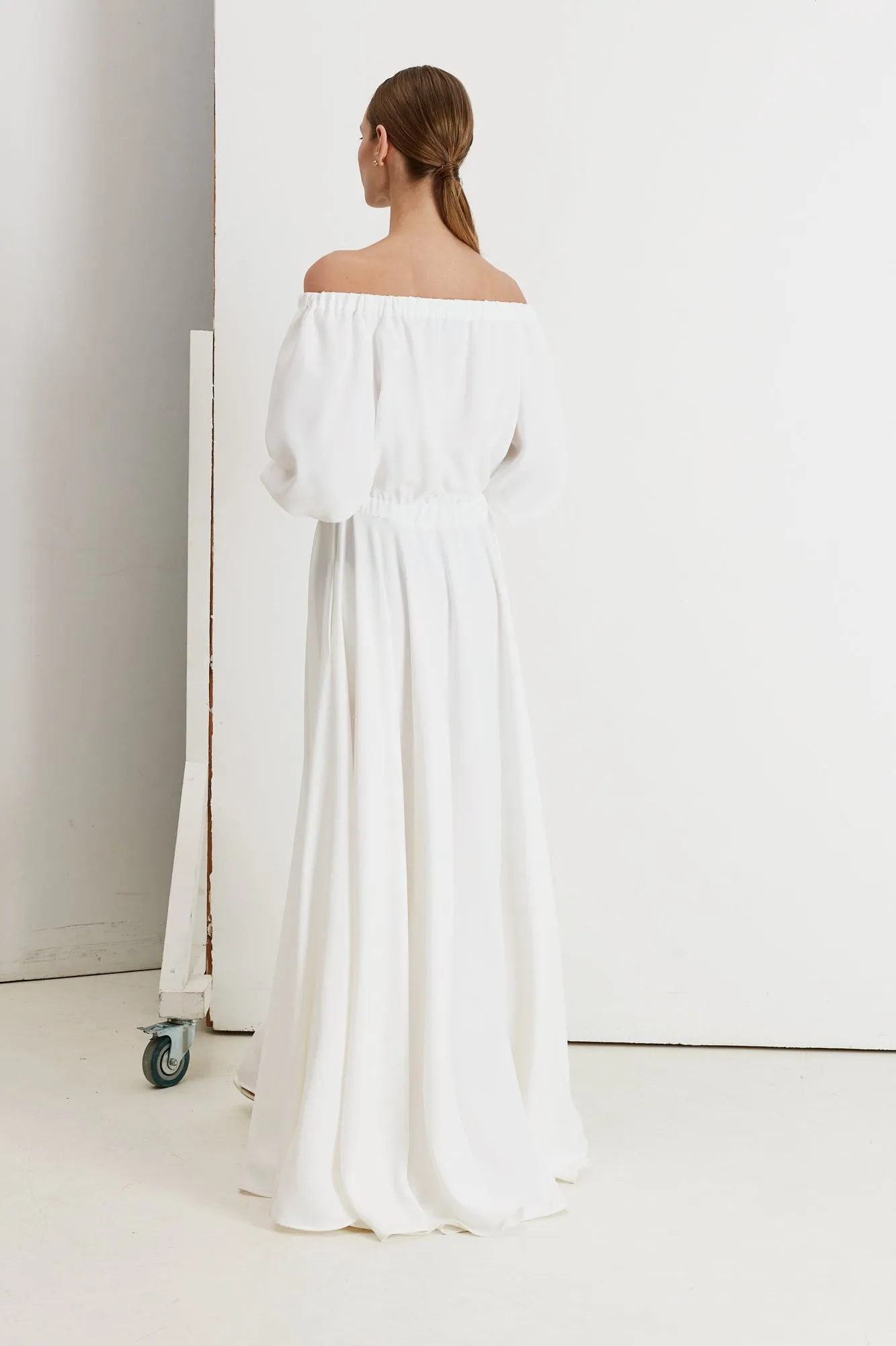 GALA off shoulder maxi wedding dress