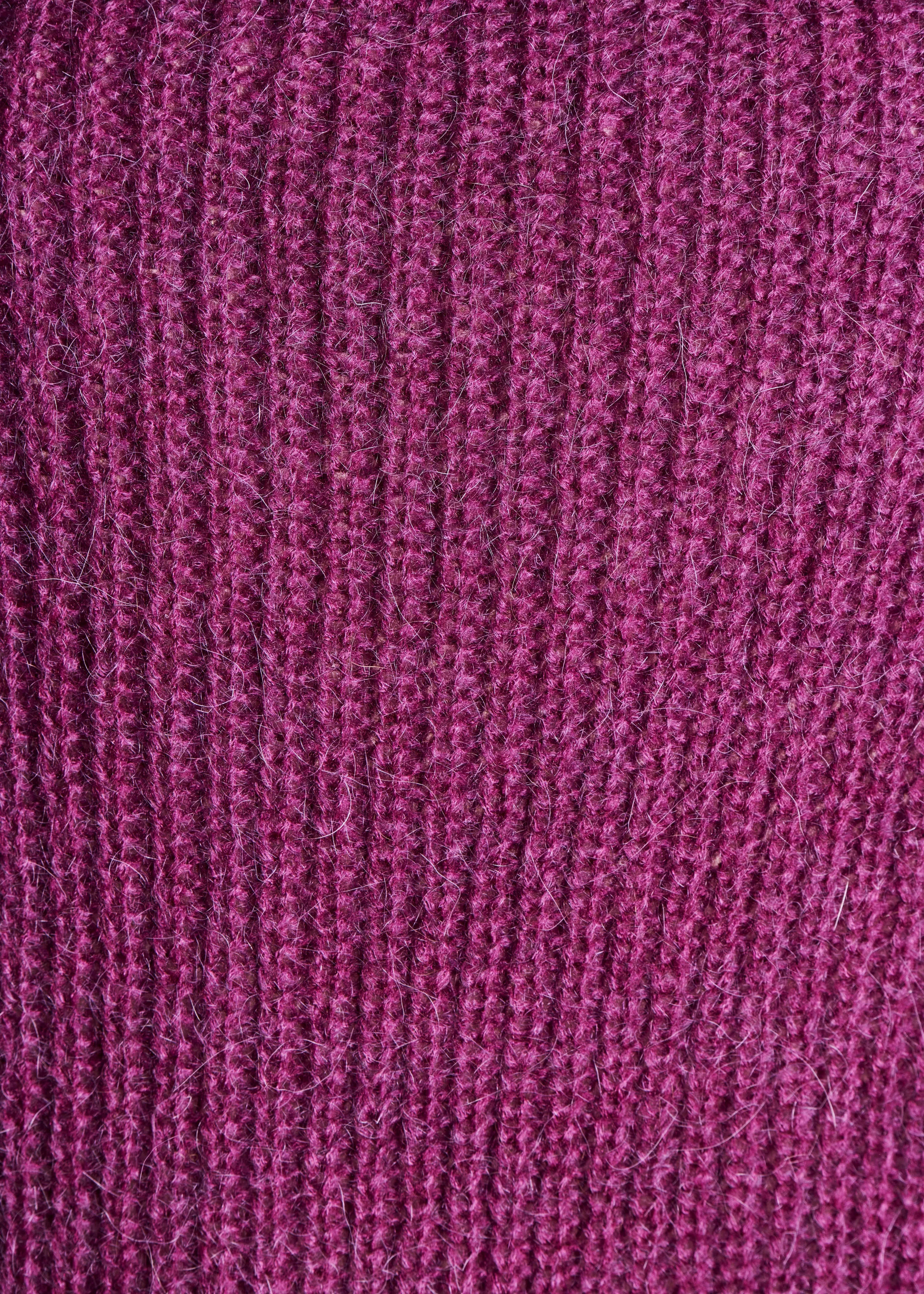 Gilet violet ample à col châle
