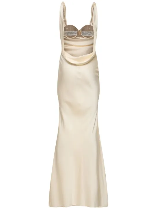 Giuseppe Di Morabito   Satin long dress 