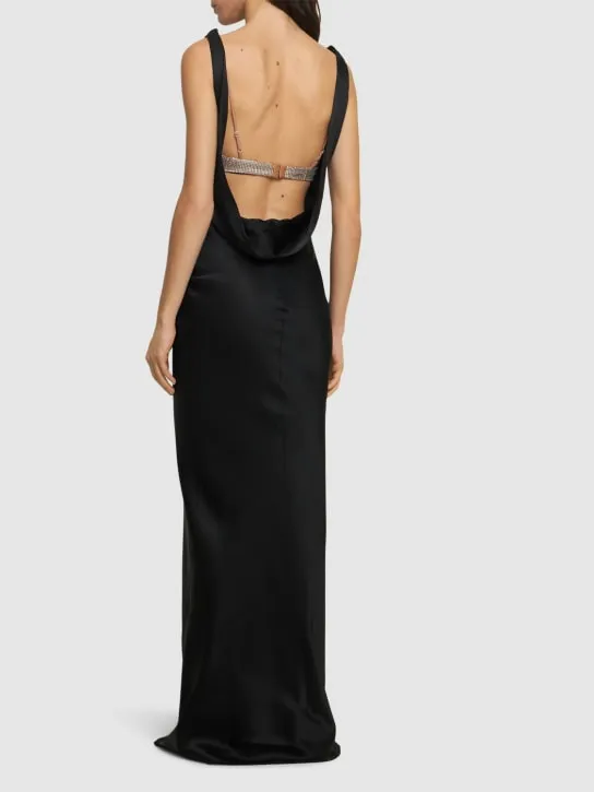 Giuseppe Di Morabito   Satin long dress 